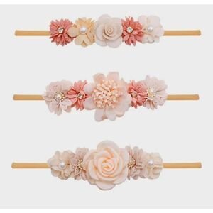 NEW IN BOX WNYUJOY 3 PIECE BABY GIRLS HEADBAND SET